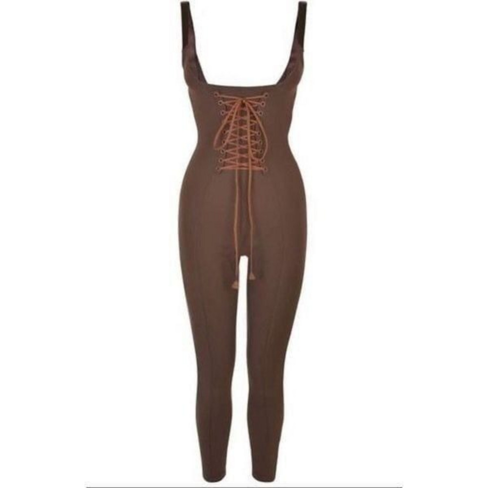 NWT Fenty x Puma Underbust Catsuit in Frair Brown $315 Size XL